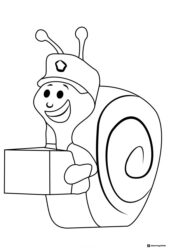 Molly Bubble Guppy close up coloring sheet