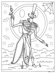 Mr. Bobinsky with Mouse Coraline Coloring Page