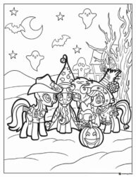 My Little Pony Halloween characters coloring