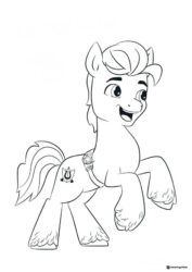 My Little Pony Hitch Trailblazer standing coloring page
