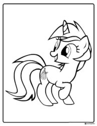 My Little Pony Lyra Heartstrings smiling coloring page