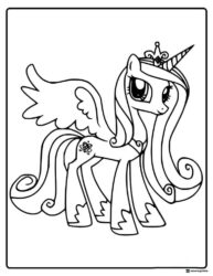 My Little Pony Princess Luna standing coloring