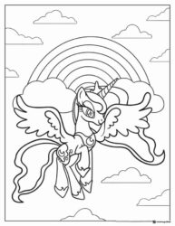 My Little Pony Princess Luna with rainbow coloring