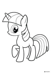 My Little Pony Twilight Sparkle coloring page