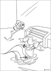 Nemo and Gill Coloring Page by fish tank