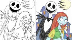 Nightmare Before Christmas Coloring Pages
