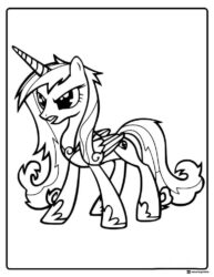 Nightmare Moon My Little Pony coloring page