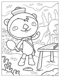 Octonauts Barnacles Underwater Scene Coloring Page