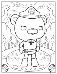 Octonauts Captain Barnacles Underwater Coloring Page