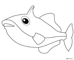 Octonauts Fish with Large Eyes Coloring Sheet