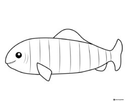 Octonauts blue tang fish coloring page