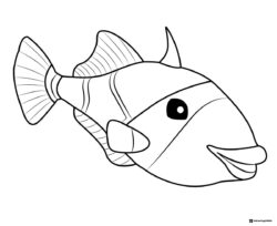 Octonauts smiling triggerfish coloring page