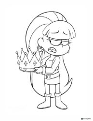 Pacifica Northwest Coloring Page Holding Crown