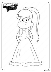 Pacifica Northwest Coloring Page in a dress