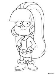 Pacifica Northwest Coloring Page with hands on hips