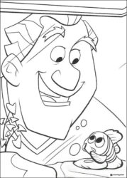 Philip Sherman and Nemo Coloring Page