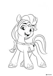 Pipp Petals with bag My Little Pony coloring page