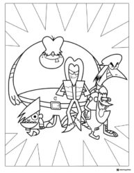 Powerpuff Girls Villains Coloring Page