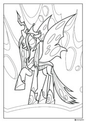 Queen Chrysalis My Little Pony coloring page 1