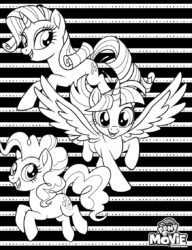 Rarity Twilight Pinkie Pie MLP coloring sheet