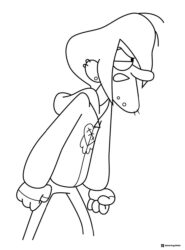 Robbie Valentino Coloring Page with hands down