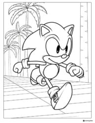 Sonic Boom Team Group Action Coloring Page
