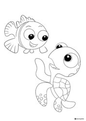 Tad and Squirt Coloring Page