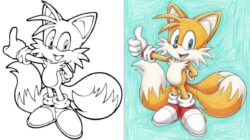 Tails Coloring Pages