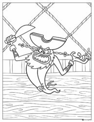 The Flying Dutchman on ship Coloring Sheet