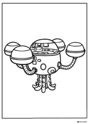 The Octopod from Octonauts coloring page