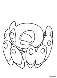 Trace E Spider Bot Coloring Page