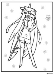 Vaggie in Nurse Outfit Coloring Page