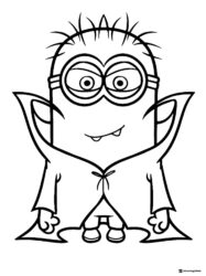 Vampire Minion Coloring Page