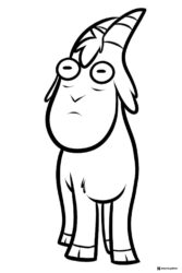 Waddles the Pig Coloring Page