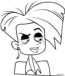 Wild Kratts Donita Donata smiling coloring page