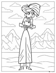 Wild Kratts Donita Donata with crossed arms coloring page