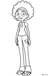 Wild Kratts Koki full body portrait coloring page