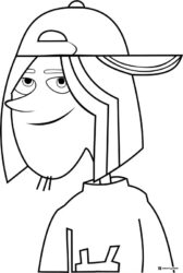 Wild Kratts Koki portrait coloring page