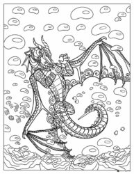 Wings of Fire Underwater Dragon Coloring Sheet