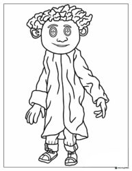 Wybie Doll Coraline Coloring Page