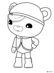Young Captain Barnacles coloring page