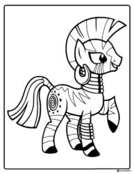 Zecora standing My Little Pony coloring sheet