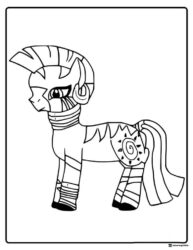 Zecora walking My Little Pony coloring page