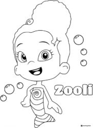 Zooli Bubble Guppy coloring page