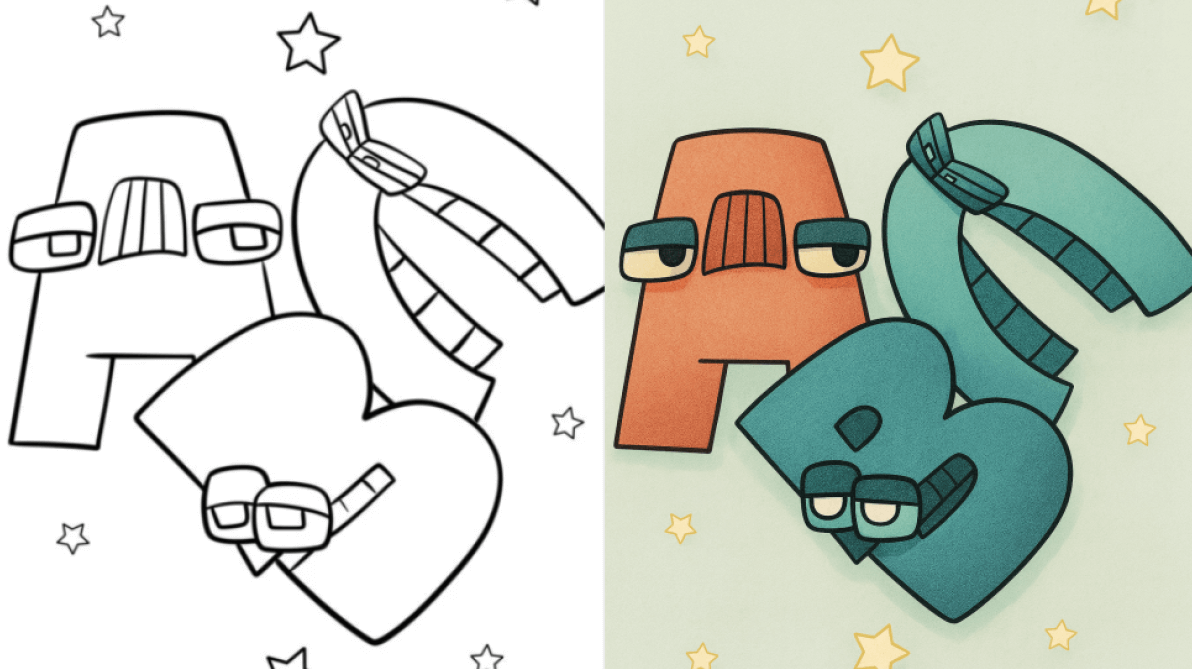 alphabet lore coloring pages