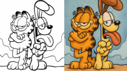 garfield coloring pages